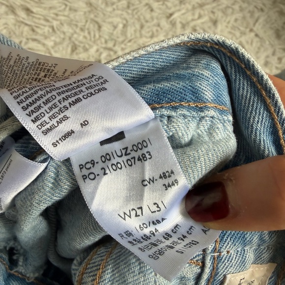 Levi's Women's Xl Baggy Straight Jeans - Picture 5 of 10